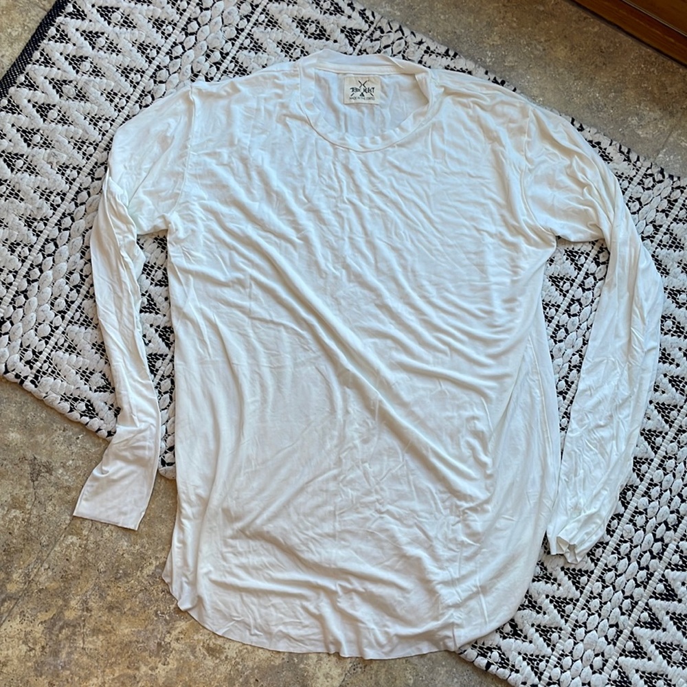 Tribe Kelley Unisex XL long sleeve tunic in off-white. NWOT soft and comfy!